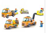 Popular Building And Construction Toys Robot Truck 3 Deformation Yellow Color