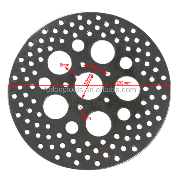 Harley Davidson XLH 883 Sportster Rear Brake Disc Rotor in Stainless Steel or Titanium with Mounting Hole 5 Position Rear