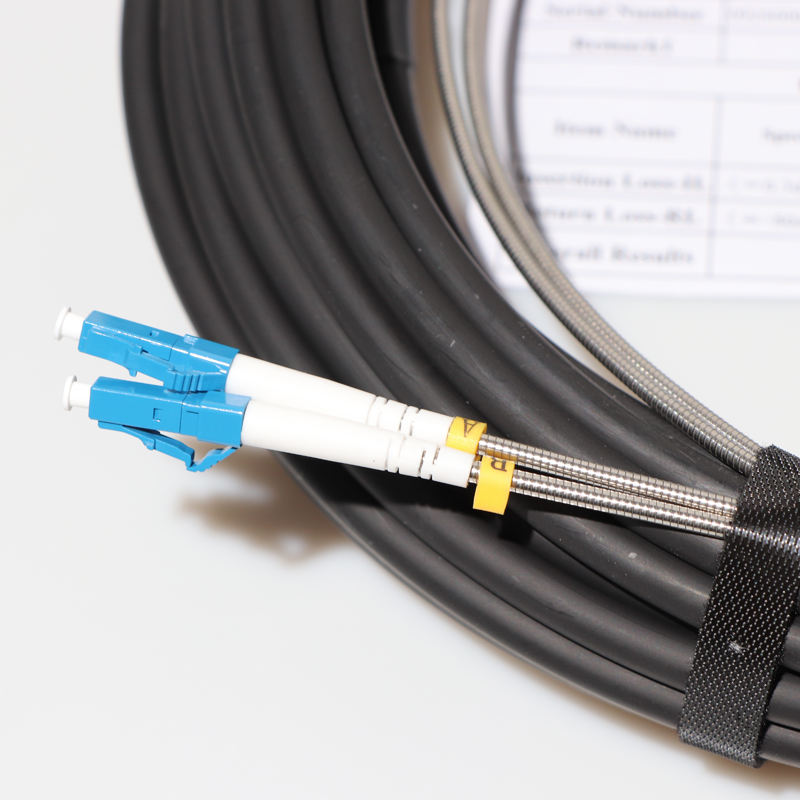 SM LC SC FC CPRI Waterproof FTTA Jumper Armored Fiber Optic Cable 7.0mm 2C 4C