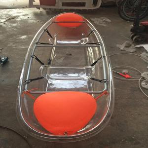 Quality UV Resistant Double Sit On Top Kayak , 200kg Weight Capacity See Through Canoe wholesale