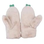 Cartoon Student Plush Gloves For Girl