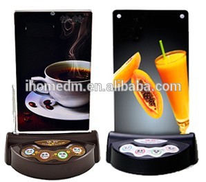 4 colors for choose wireless call button with menu folder and display number monitor