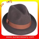 T5781186 Sun Accessory customized fashion winner 100% wool felt fedora hats,