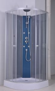 Quality Simple Structure Curved Shower Stall Aluminum Paint With Shower Holder wholesale