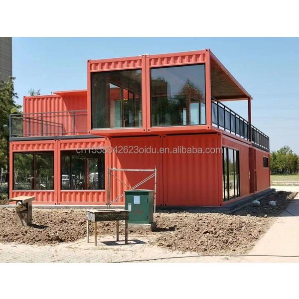 Prefabricated Steel Structure Container Restaurant Kitchen Bedroom with Aluminum