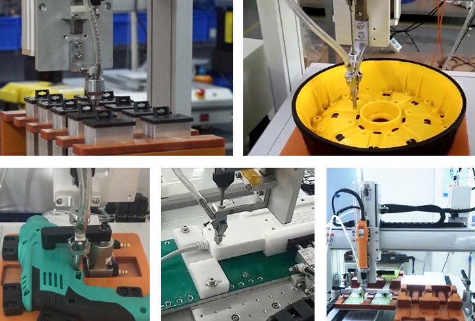6 Axis Dual Head Suction Screw Feeder Touch Screen M6