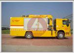 Yellow Color Fire Fighting Vehicle Large Flow Drainage 300HP 5000kgs Water Load