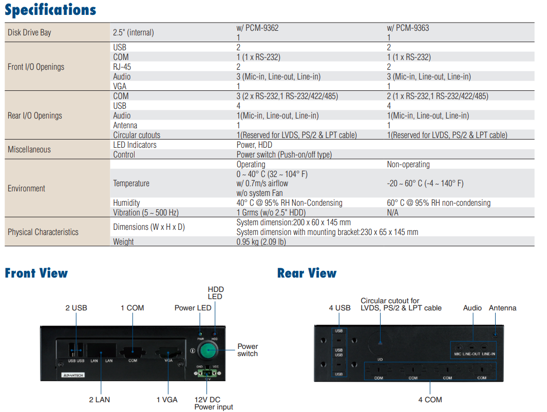 Advantech Embedded PCs EPC-C Series ACK-A001E new and 100% Original ,price favorable Ready to Ship