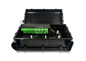 Quality Black Waterproof Fiber Optical Splice Closure 1 / 16 Clip Clock Design Long Life Time wholesale