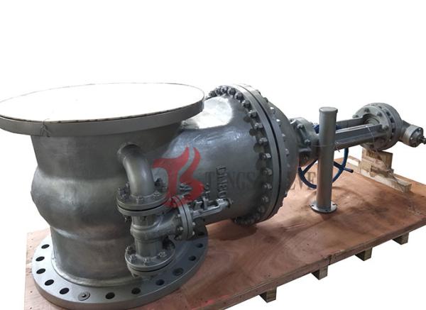 Cheap DN800 Cast Steel Gate Valve WCB PN25 13CR Trim 32 Inch Rising Stem With Bypass Valve Z540 for sale
