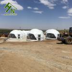 Outdoor Winter Safari Geodesic Dome Tent Fire Resistant Glamping House Tent