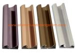 C Shaped Aluminium Cabinet Door Profiles Lightweight For Crystal Steel Shutter