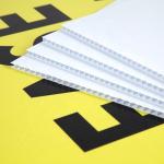 White Corrugated Plastic Sheets 4x8 Coroplast Sheet Printable Colorful
