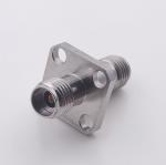 Straight 40Ghz Exterior Coaxial Cable Connectors 2.92mm Female To Female Adapter