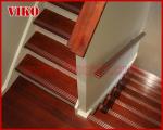 Double Steel Plate Staircase VK54S Railing 304 Stainless steel Tread beech ,