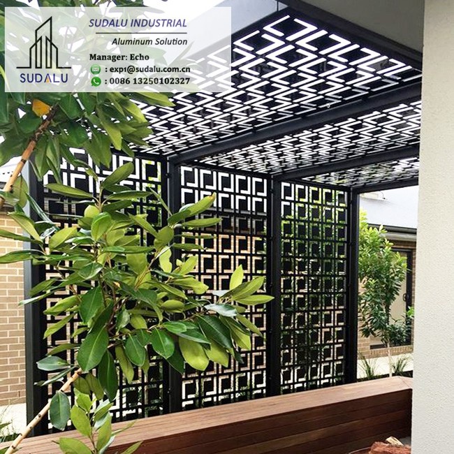 SUDALU Metal Interior Decorative Divider Screen Panel Aluminum Partition Perforated Panel