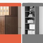 Spacious Wooden Storage Cabinet for Certificates and Trophies in Office or