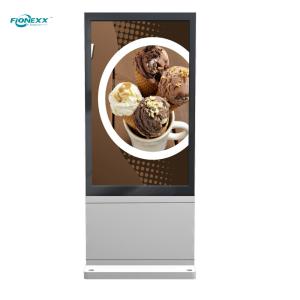 Quality 43 inch Silver Android Outdoor Fanless Vertical Digital Totem wholesale