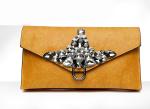 Ladies Crystal Clutch Bag Evening Wedding Rhinestone Silver Purse Chain Cross