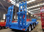3 Axles Gooseneck Lowboy Tractor Trailer 60000KG Payload