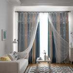 Side Insulated Curtain Fabric Hotel Blackout White Poly Cotton