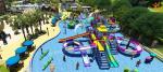 Summer Outdoor Aqua Playground Games Fiberglass Slide Family water house For