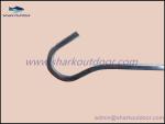Zinc plated steel twist tent pegs