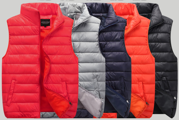 2022 Custom Lightweight Waistcoat Warm Bubble Utility Sleeveless Vest Mens Waistcoat Vest Gilet For Men