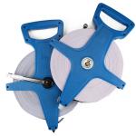 Blue Case Surveyors Measuring Tape , Open Reel Fiberglass Tape Measure 400 Foot