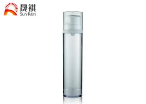Quality 50ml 120ml 180ml Airless Pump Cosmetic Packaging White Round Shape wholesale