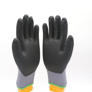 Quality 15 G Seamless Stretch Nylon And Spandex Liner Oil Resistant Working Gloves Light Oil Applications Motor Mechanic Gloves wholesale