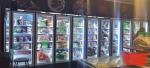 Convenience Store 8 Deg 0.6M Glass Door Display Chiller Commercial Fridge For