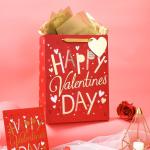 Full Print Competitive Special Valentine's Day Luxury Red Gift Shopping Paper
