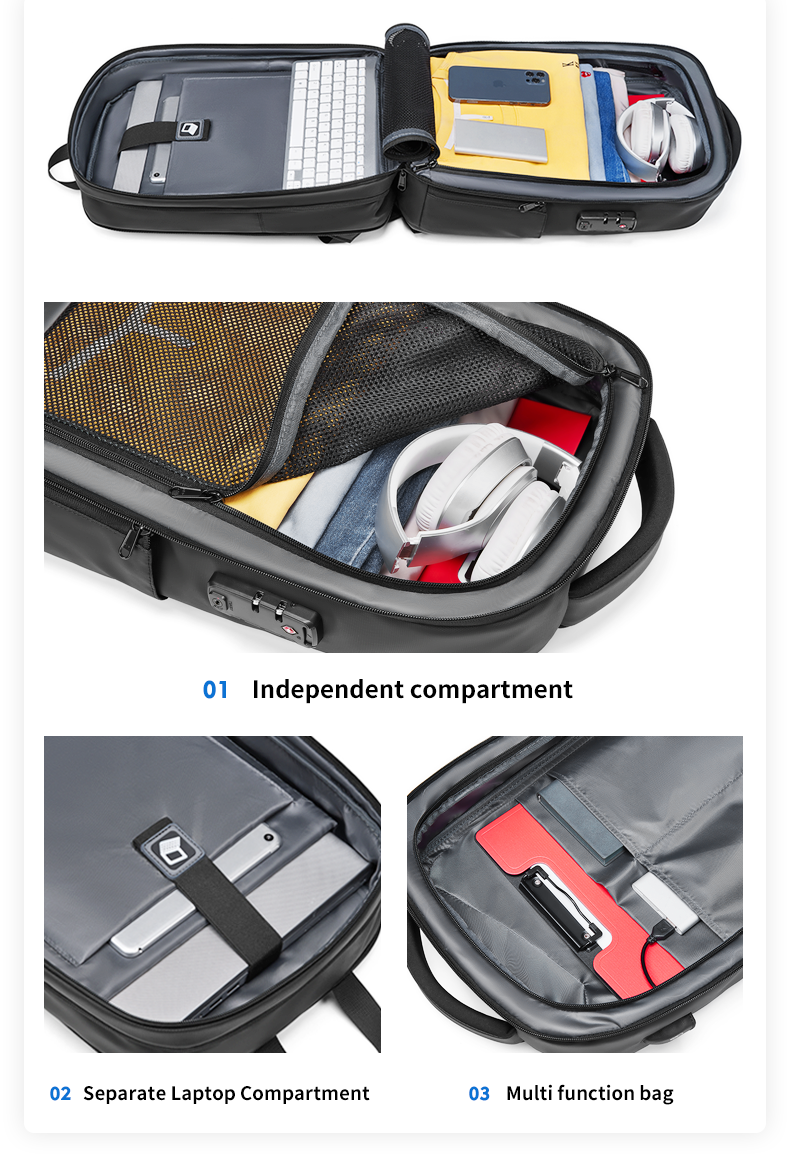 Oxford 15.6 Inch Laptop Backpack 20-39 Litre Business Waterproof Backpack