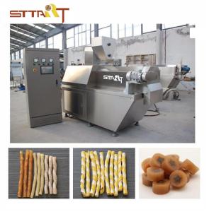 Quality SS Single Screw Food Extruder , Automatic Pet Food Processing Machinery wholesale