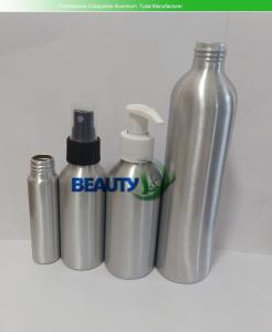 Quality Cosmetic Perfume Aluminum Containers Toner Bottles with Spray Pumps wholesale