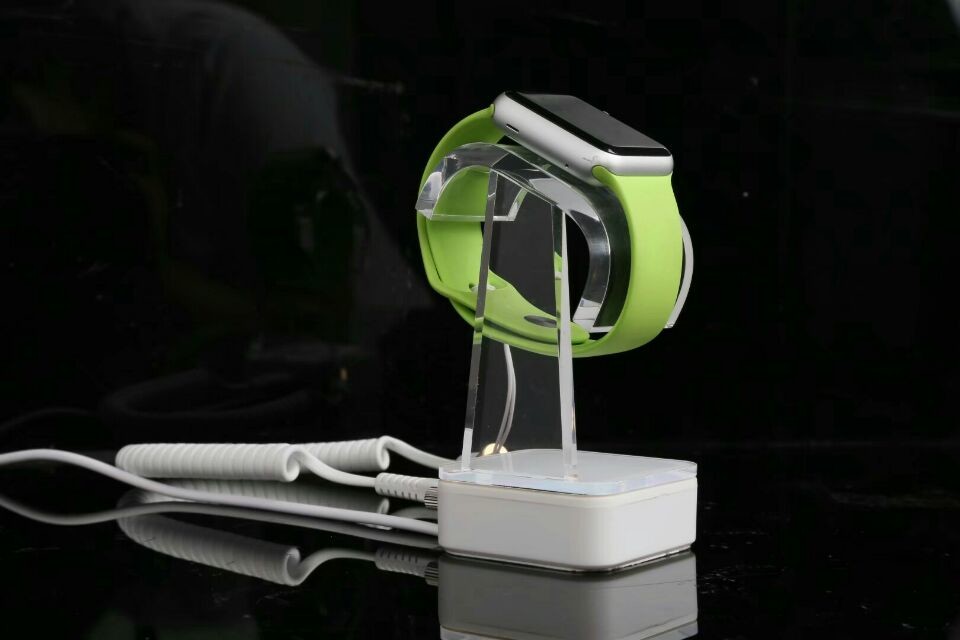 COMER smart watch security alarm display stand,security charging alarm smart watch anti theft