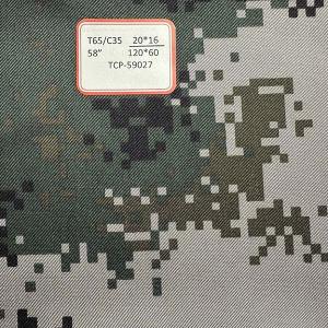 Quality 20X16 120X60 Camouflage Printed Fabric Polyester Cotton Autumn And Winter wholesale