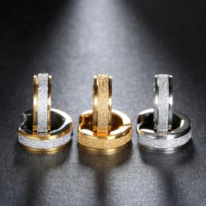 Quality Silver Color&amp;Gold-Color Punk Rock Stainless Steel Small Hoop Earrings for Women Wedding Party Jewelry wholesale