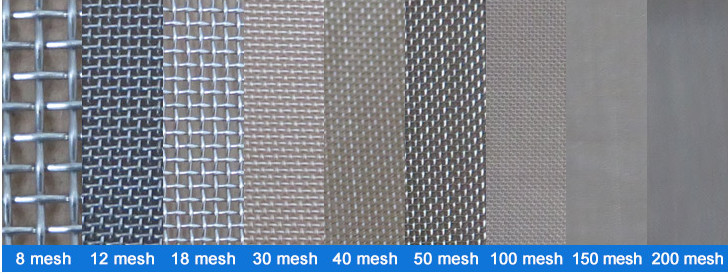 304/316 Stainless Steel Wire Mesh Plain Woven Screen Metal Filter Net 1-3200mesh