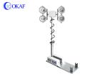 4*200W roof Mounted 66km/h Prostrate Telescopic Mast 72000lm