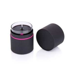 Quality Customized Black Round Candle Boxes Matte Lamination UV Printing wholesale