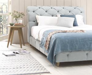 Quality Modern European Style Fabric Wooden Bed Frame wholesale