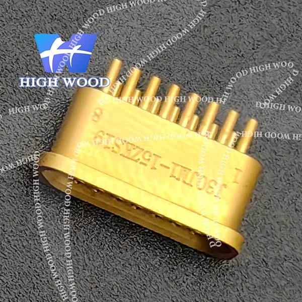 J30J SERIES Glass Sintered Gas Sealed Rectangular Electrical Connector , J30JM1-15ZKS19