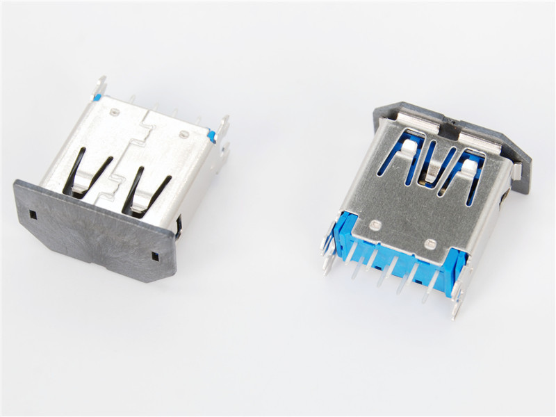 USB3.0 A Type Receptacle (Standard), Reflow Soldering， HULYN
