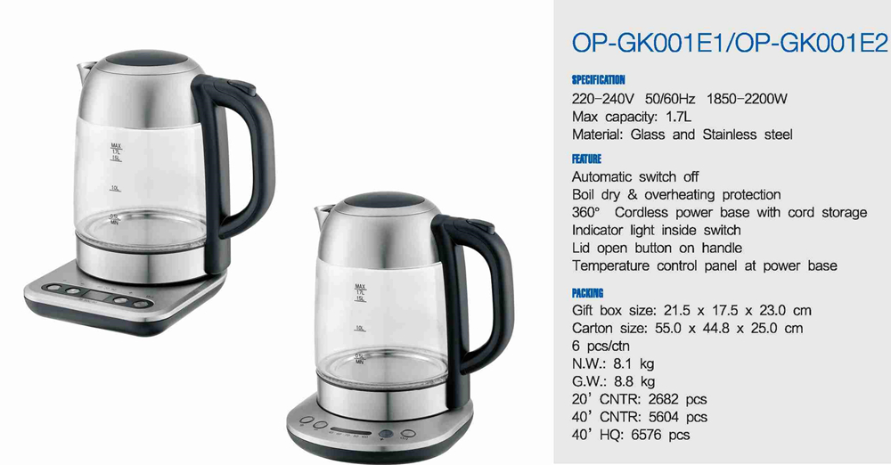 Smart App-Controlled Electric Glass Kettle for 220V/110V Fast Water Boiling