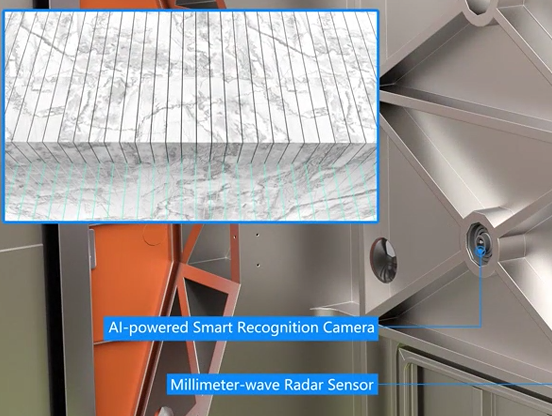 Efficient Intelligent Diamond Multi Wire Saw Machine For Marble Block