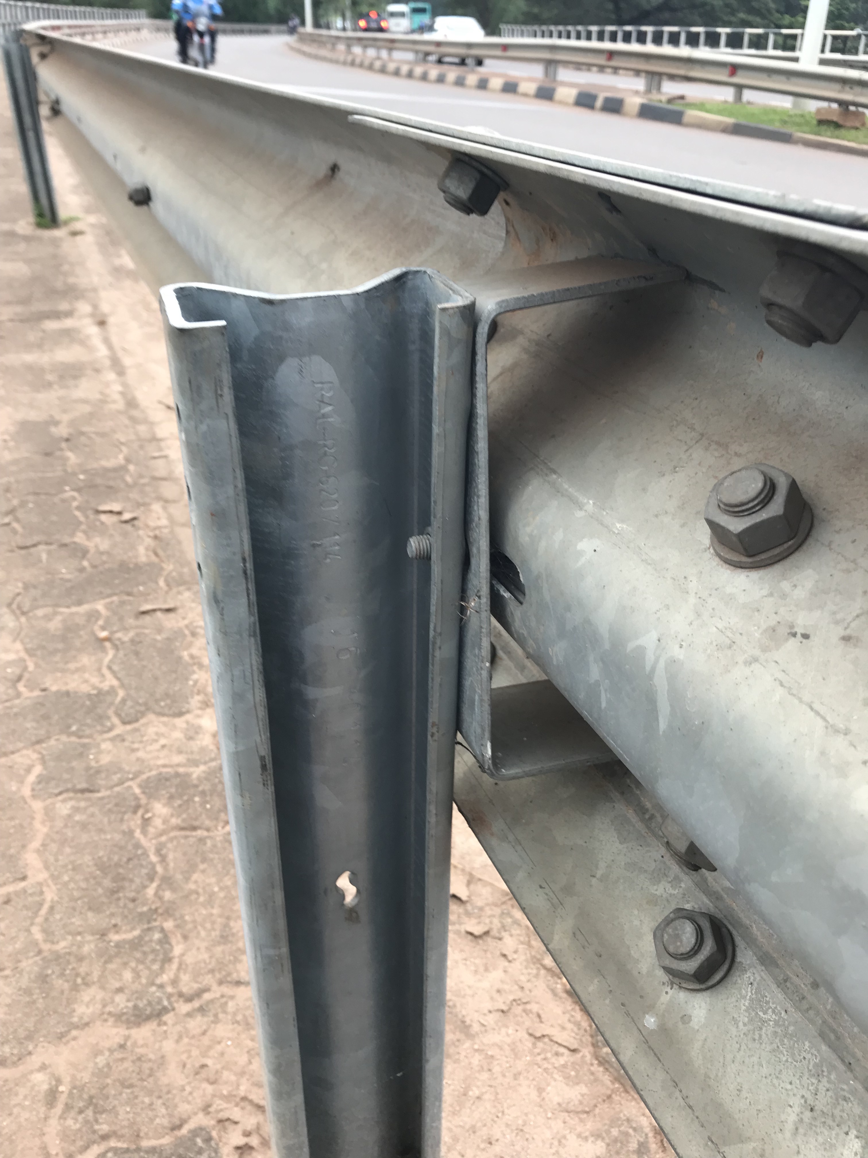 Q235 Steel Custom Color W Beam Highway Guardrail For Outdoor Security Protection