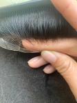 Super breathable Swiss lace bleached knots undetectable hairline Indian human