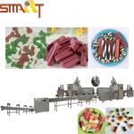 Double Color Snacks Food Pet Treat Machine Chewing Gum Extruder